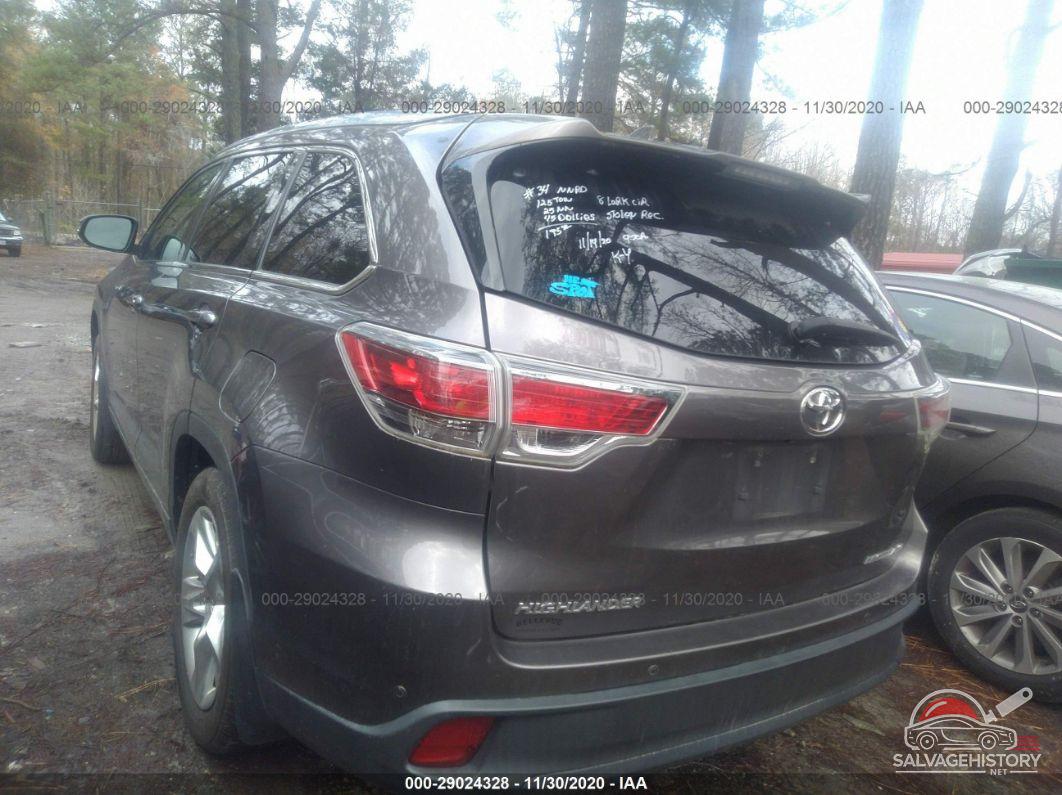 5TDDKRFH7ES058799 2014 TOYOTA HIGHLANDER photo no. 3