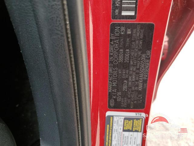 KNAFK4A65G5605396 2016 KIA FORTE photo no. 12