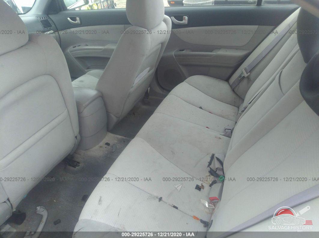 5NPET46C68H313770 2008 HYUNDAI SONATA photo no. 8