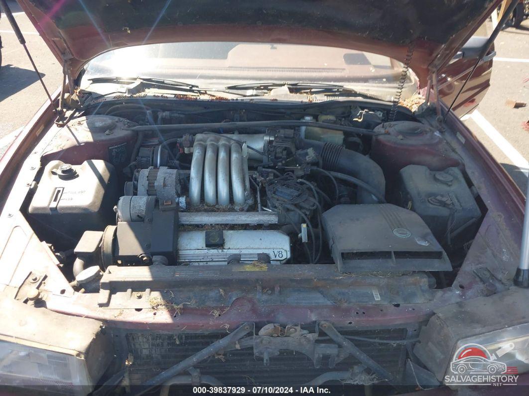 1G6VR3177HU101178 1987 CADILLAC ALLANTE photo no. 10