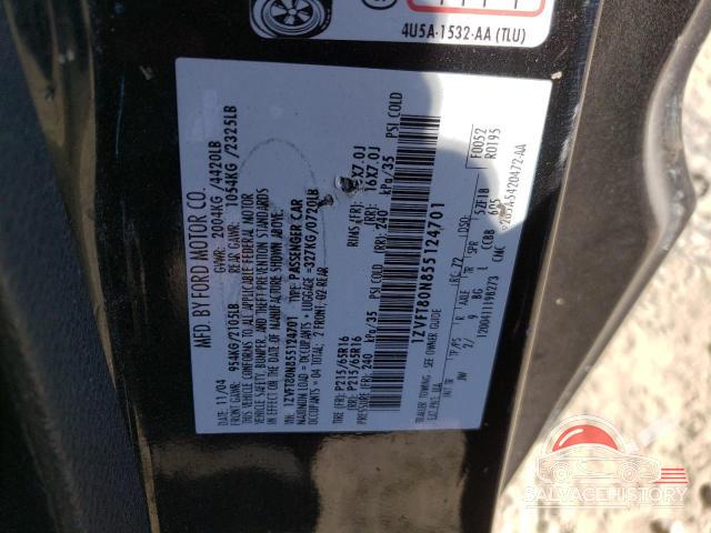 1ZVFT80N855124701 2005 FORD ALL Models photo no. 13