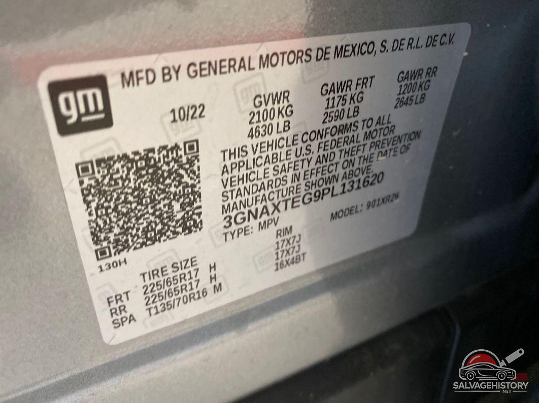 3GNAXTEG9PL131620 2023 CHEVROLET EQUINOX photo no. 4