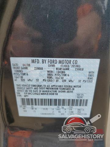 1FMCU92Z48KE00818 2008 FORD ESCAPE photo no. 13
