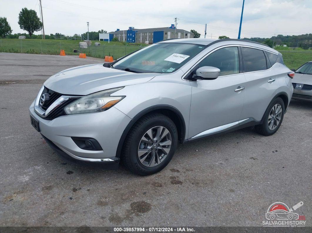 5N1AZ2MH2FN264107 2015 NISSAN MURANO photo no. 2