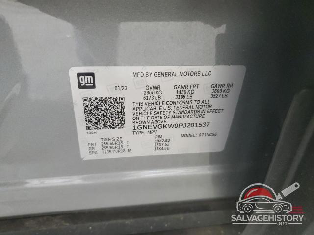 1GNEVGKW9PJ201537 2023 CHEVROLET TRAVERSE photo no. 13
