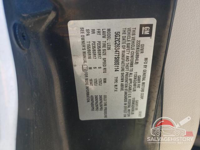 5GZCZ63477S865114 2007 SATURN VUE photo no. 14