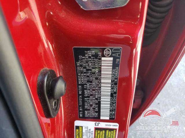 2T1BU4EE1AC453611 2010 TOYOTA COROLLA photo no. 12