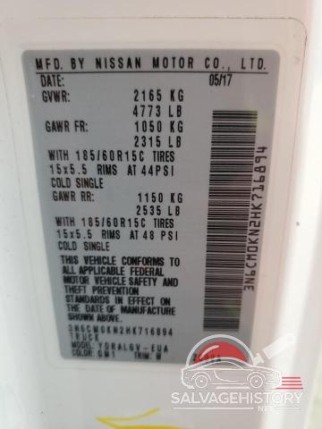3N6CM0KN2HK716894 2017 NISSAN NV photo no. 13