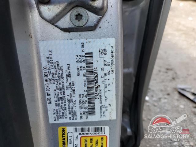 3FA6P0H72GR263114 2016 FORD FUSION photo no. 12