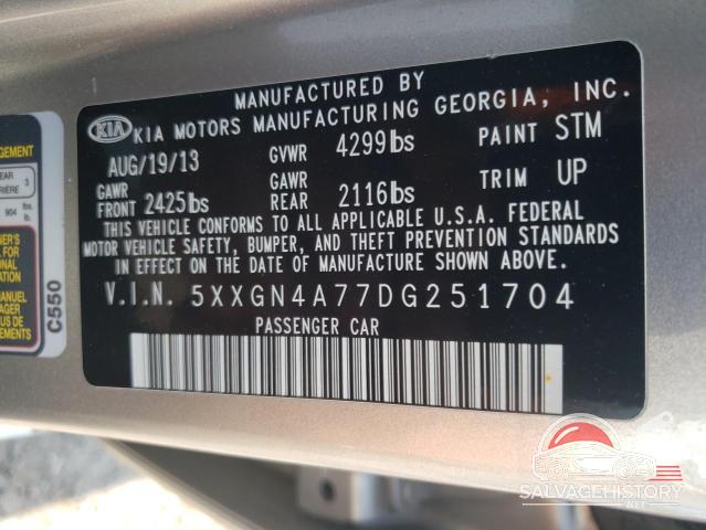 5XXGN4A77DG251704 2013 KIA OPTIMA photo no. 12