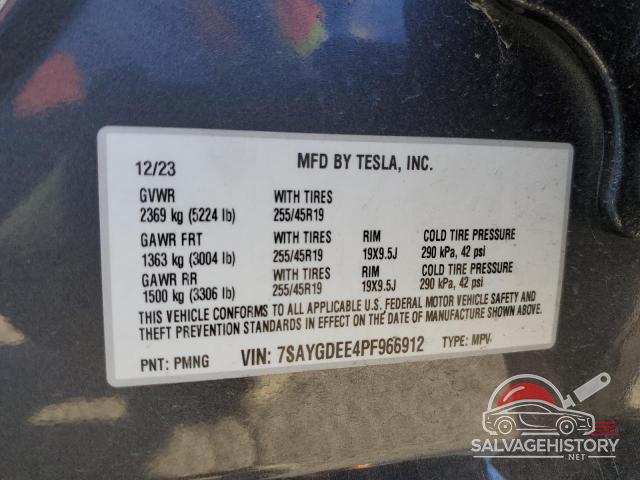 7SAYGDEE4PF966912 2023 TESLA MODEL Y photo no. 13