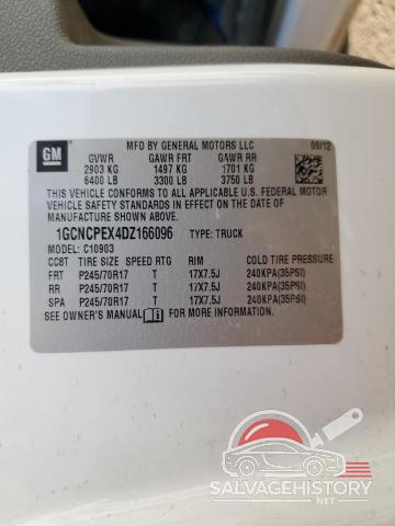 1GCNCPEX4DZ166096 2013 CHEVROLET ALL Models photo no. 12