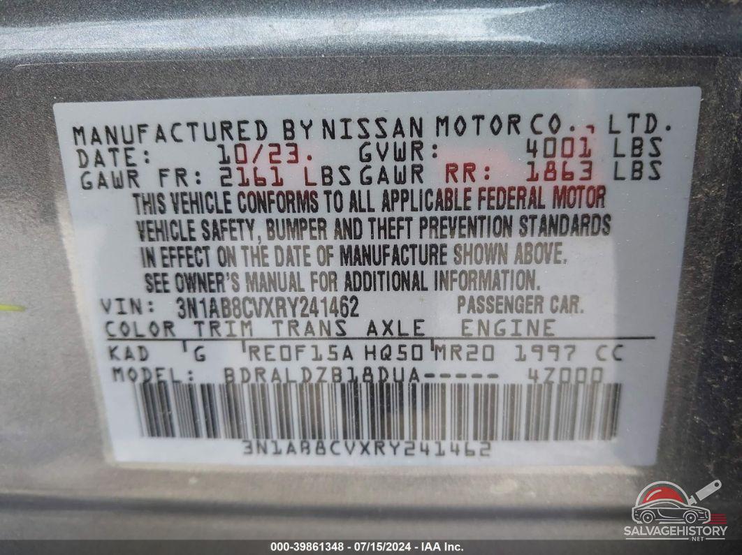 3N1AB8CVXRY241462 2024 NISSAN SENTRA photo no. 9