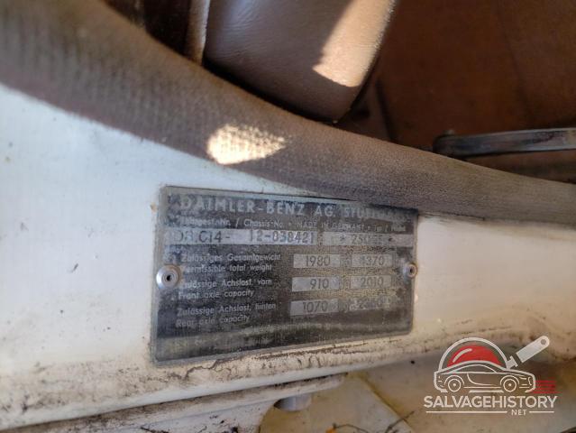 10801412038421 1968 MERCEDES-BENZ 250-CLASS photo no. 13