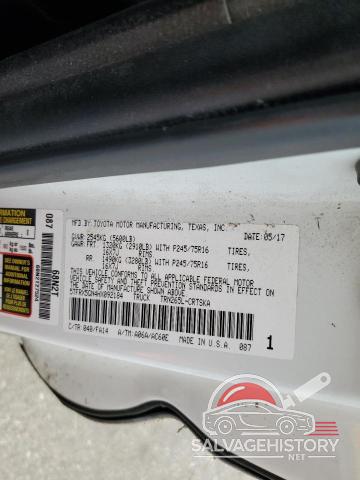 5TFRX5GN4HX092184 2017 TOYOTA TACOMA photo no. 12