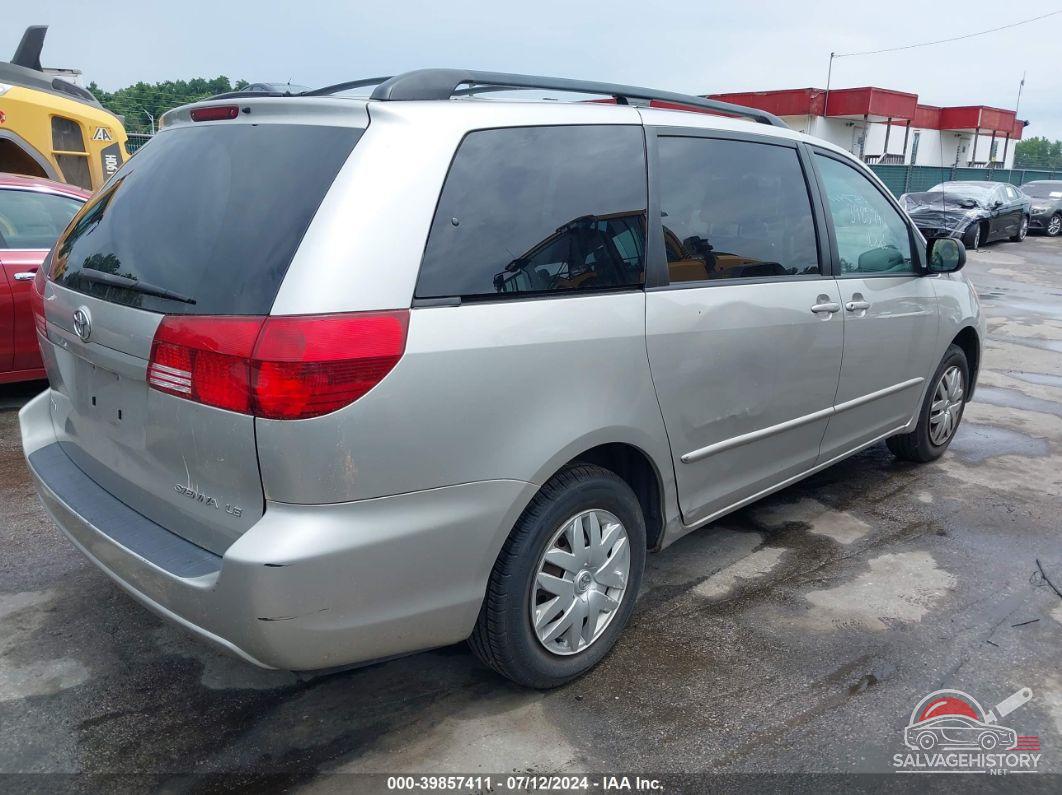 5TDZA23C64S131328 2004 TOYOTA SIENNA photo no. 4