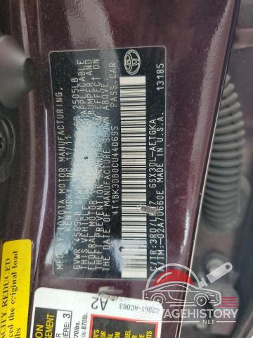 4T1BK3DB0CU440695 2012 TOYOTA AVALON photo no. 13