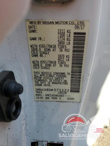 1N6AA1R81HN571122 2017 NISSAN TITAN photo no. 12