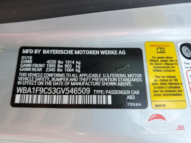 WBA1F9C53GV546509 2016 BMW 2 SERIES photo no. 13