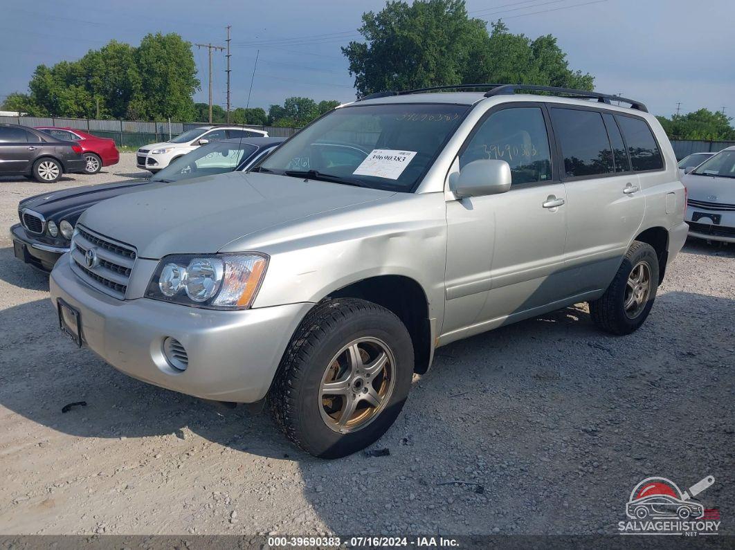 JTEHD21A630021560 2003 TOYOTA HIGHLANDER photo no. 2
