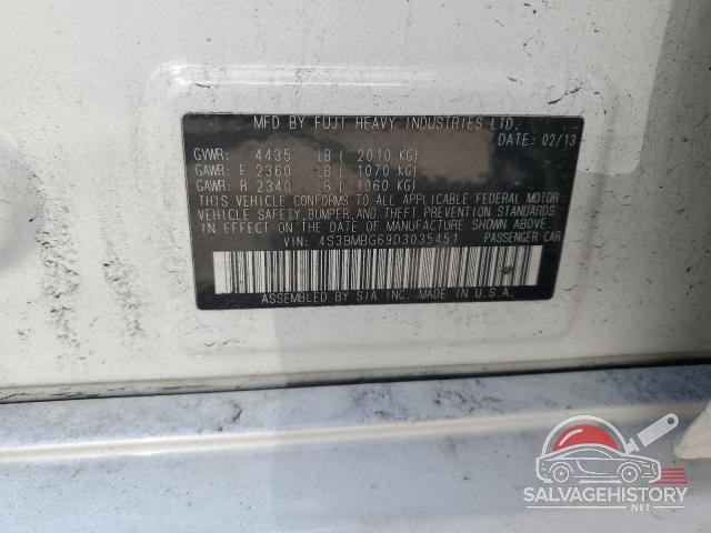 4S3BMBG69D3035451 2013 SUBARU LEGACY photo no. 12