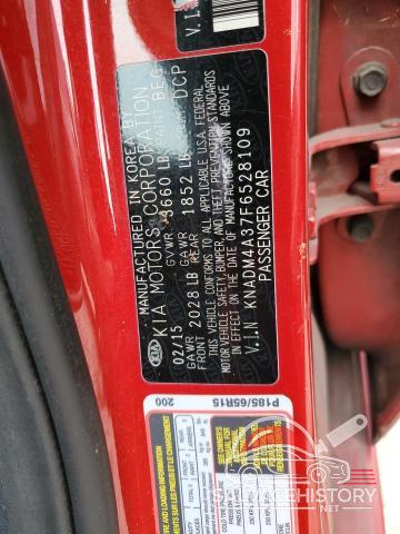 KNADM4A37F6528109 2015 KIA RIO photo no. 12
