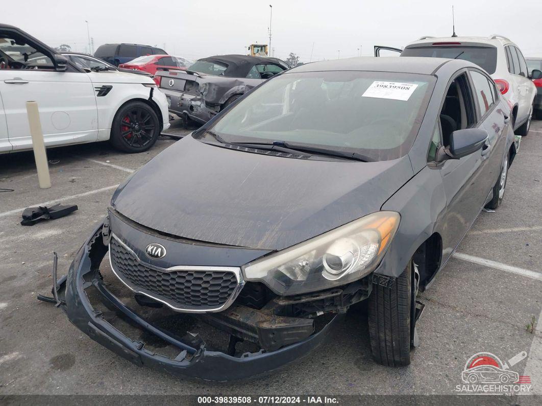 KNAFX4A67G5549110 2016 KIA FORTE photo no. 2