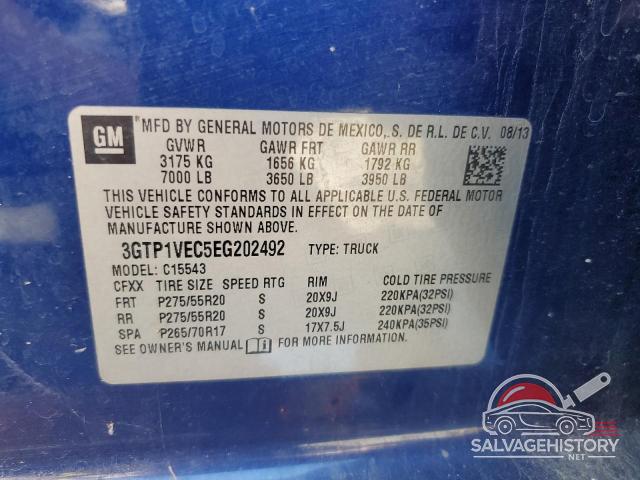 3GTP1VEC5EG202492 2014 GMC SIERRA photo no. 12