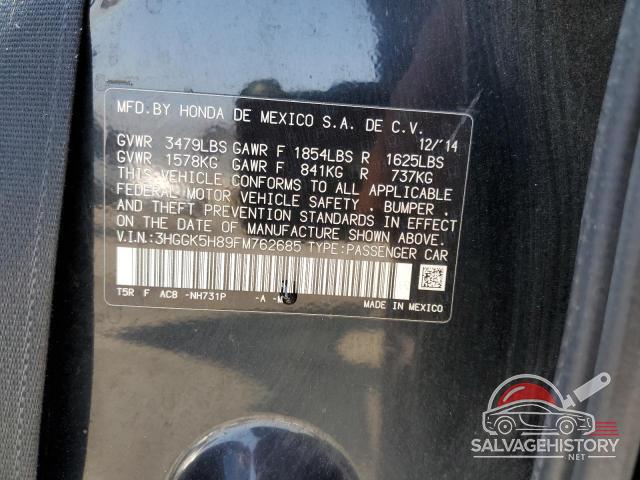 3HGGK5H89FM762685 2015 HONDA FIT photo no. 12