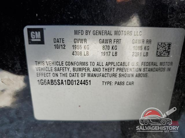 1G6AB5SA1D0124451 2013 CADILLAC ATS photo no. 13