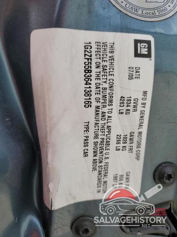 1G2ZF55B364138165 2006 PONTIAC G6 photo no. 12