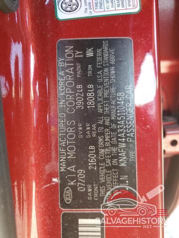 KNAFW4A33A5110468 2010 KIA FORTE photo no. 12