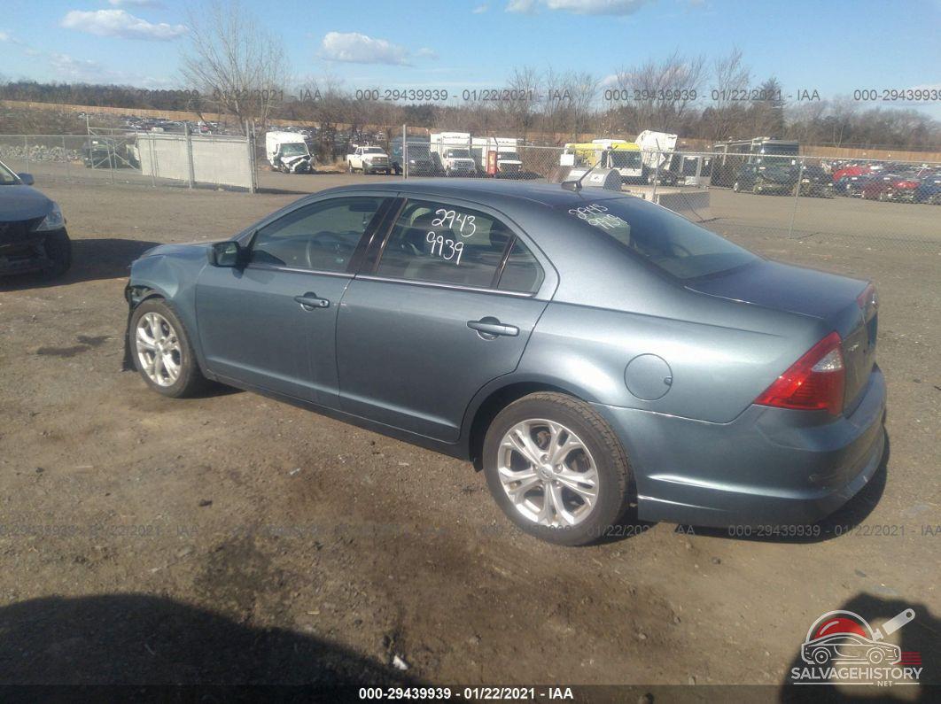 3FAHP0HA9CR148816 2012 FORD FUSION photo no. 3