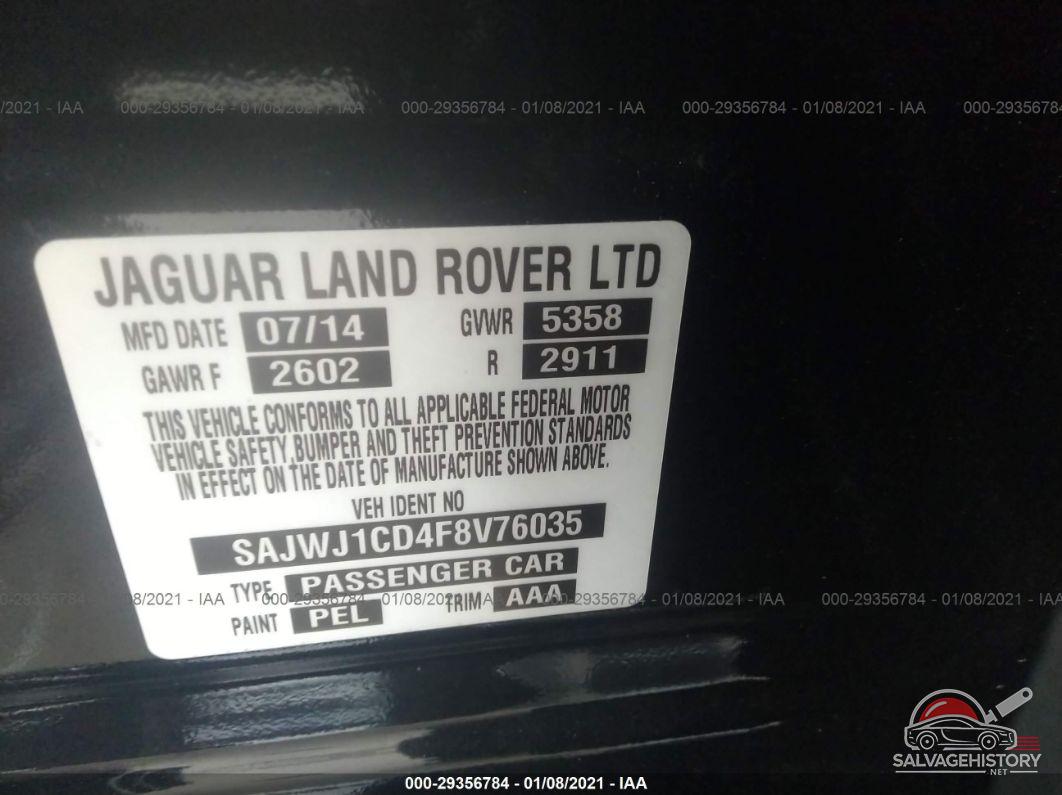 SAJWJ1CD4F8V76035 2015 JAGUAR XJ photo no. 9