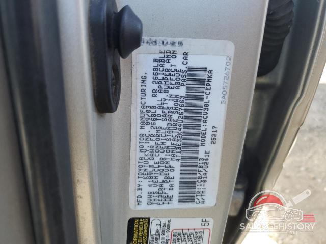 4T1BE32K44U267663 2004 TOYOTA CAMRY photo no. 12