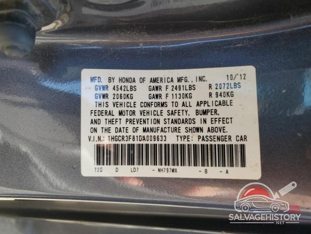 1HGCR3F81DA009633 2013 HONDA ACCORD photo no. 13