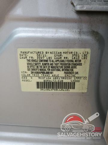 3N1AB6AP8BL686181 2011 NISSAN SENTRA photo no. 13