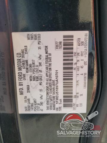 1FMEU51897UA10701 2007 FORD EXPLORER photo no. 12