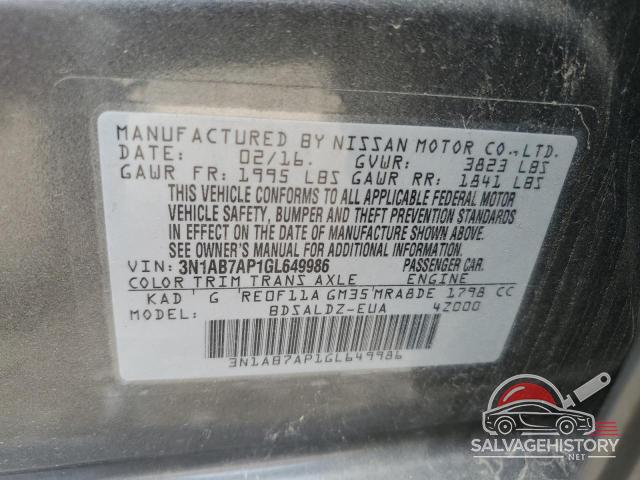 3N1AB7AP1GL649986 2016 NISSAN SENTRA photo no. 13