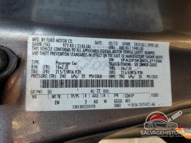 1FADP3K29DL271596 2013 FORD FOCUS photo no. 12