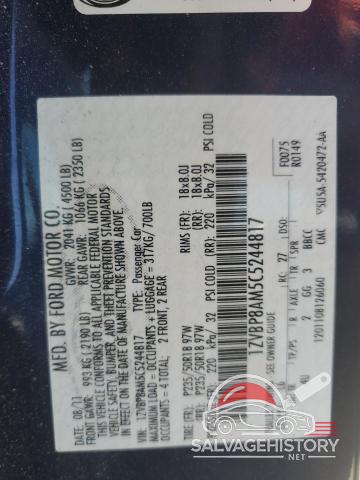 1ZVBP8AM5C5244817 2012 FORD ALL Models photo no. 12