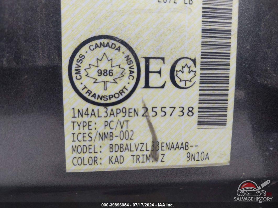 1N4AL3AP9EN255738 2014 NISSAN ALTIMA photo no. 9
