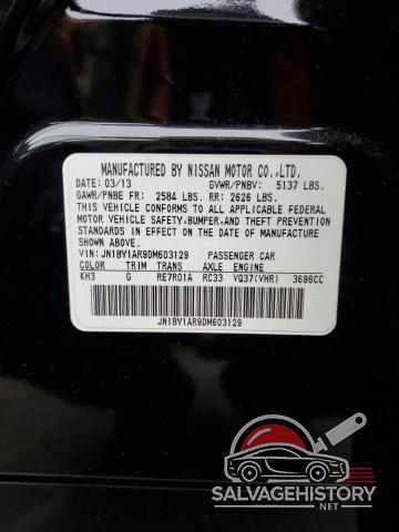 JN1BY1AR9DM603129 2013 INFINITI M37 photo no. 12