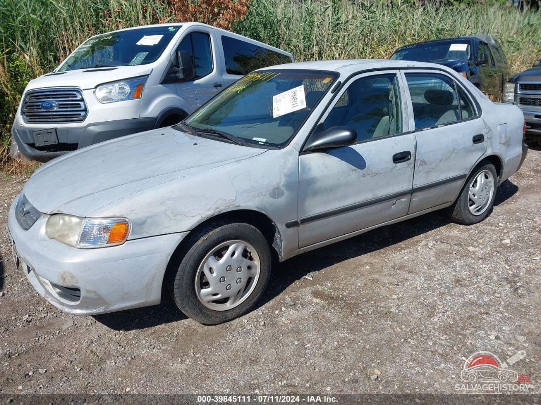 1NXBR12E81Z465354 2001 TOYOTA COROLLA photo no. 2