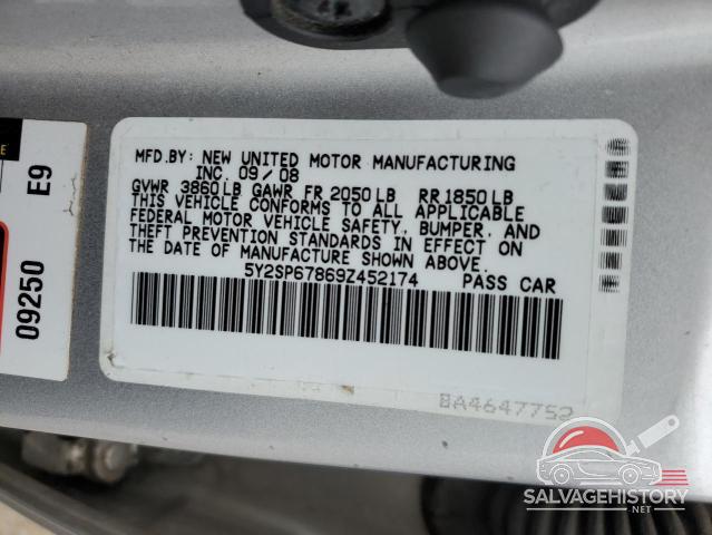 5Y2SP67869Z452174 2009 PONTIAC VIBE photo no. 12