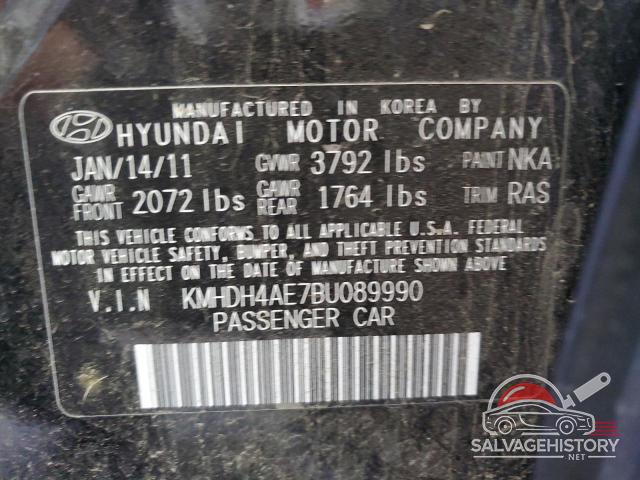 KMHDH4AE7BU089990 2011 HYUNDAI ELANTRA photo no. 13