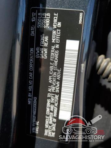 YV1902FH6D2200949 2013 VOLVO S60 photo no. 12