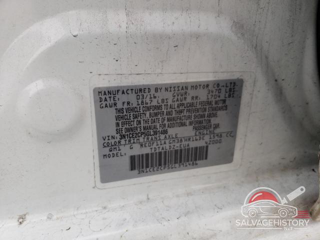 3N1CE2CP5GL391486 2016 NISSAN VERSA photo no. 12