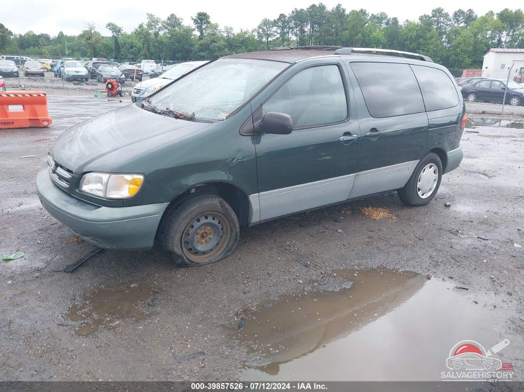 4T3ZF13C0YU261055 2000 TOYOTA SIENNA photo no. 2