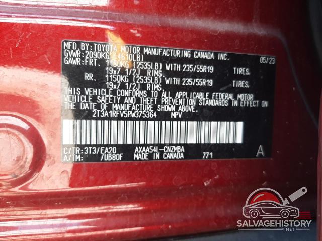 2T3A1RFV5PW375364 2023 TOYOTA RAV4 photo no. 12